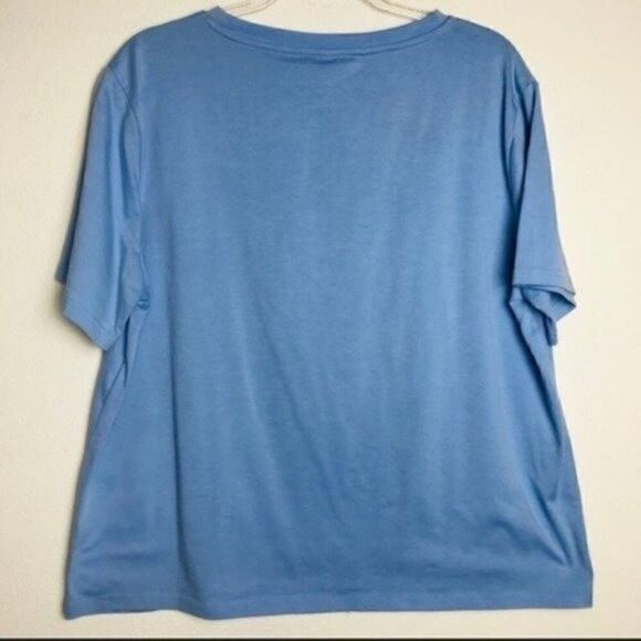 SHEIN baby blue Tee Shirt sequin bitten Lip 2XL BoxF - Picture 4 of 4